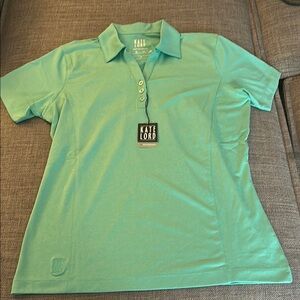 Kate Lord short sleeve golf shirt.